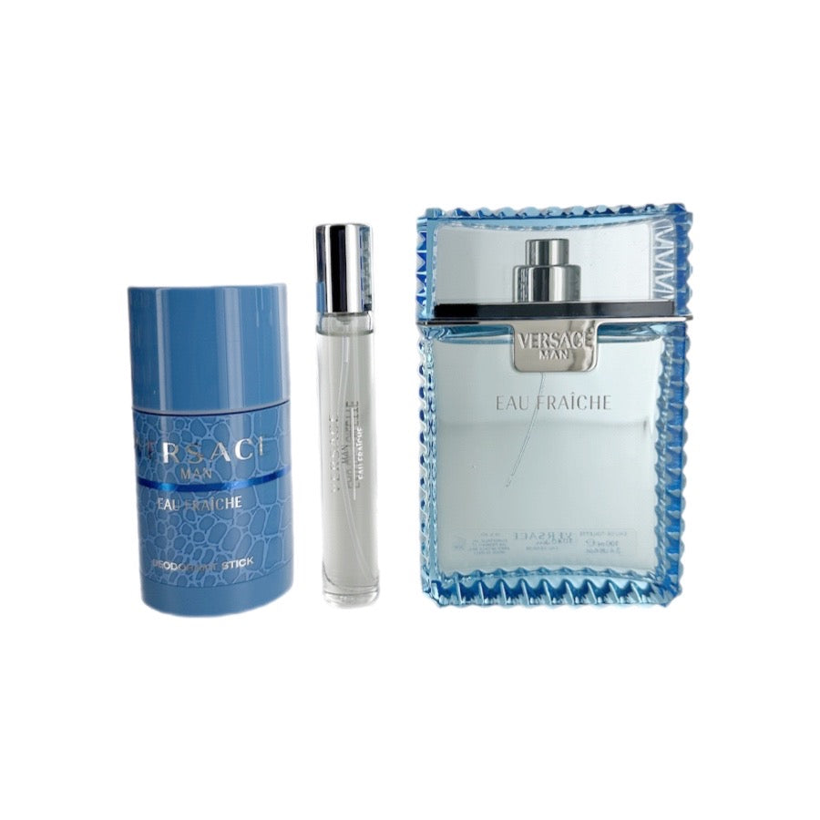 Versace Man Eau Fraiche (M) EDT 3pc Gift Set